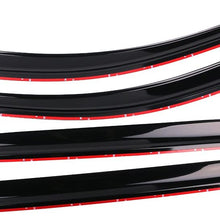 Window Visor Compatible With 2005-2007 Honda Odyssey | Acrylic Black Slim Style Sun Rain Guards Cover By IKON MOTORSPORTS | 2006