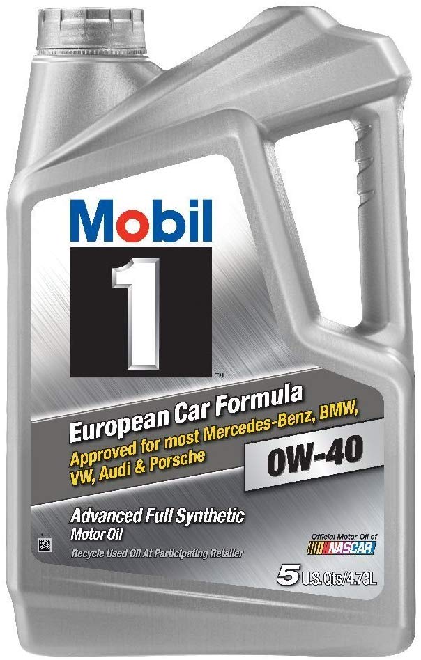 Mobil 1 (120760) 0W-40 Motor Oil, 5 Quart, Pack of 2