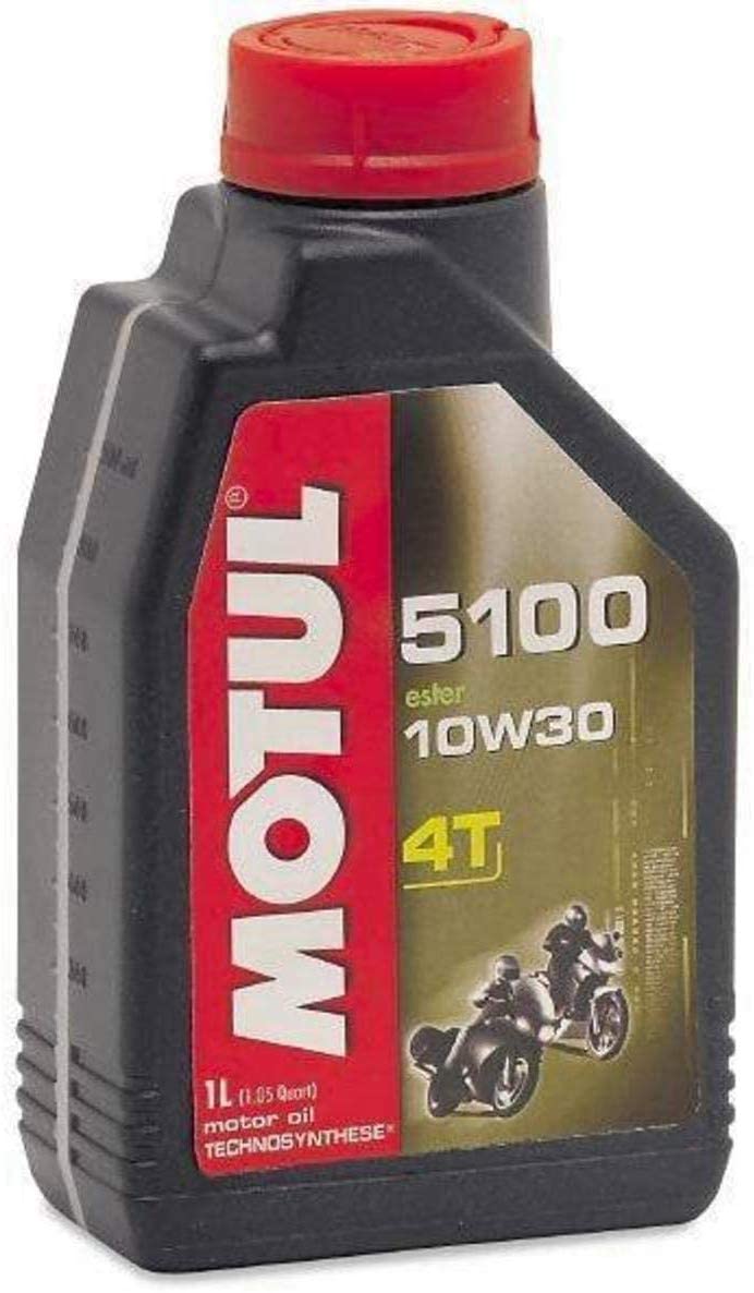 Motul 104062-CS 5100 4T Semi-Synthetic Oil, 4 Pack (10W-30 1L), 33.81 Fluid_Ounces