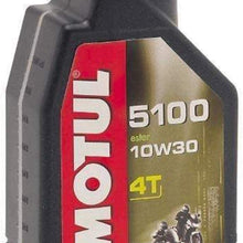 Motul 104062-CS 5100 4T Semi-Synthetic Oil, 4 Pack (10W-30 1L), 33.81 Fluid_Ounces