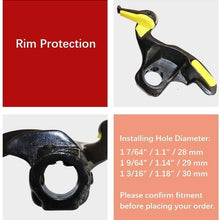 Case of 1, 1 7/64″ | 1.10 inch Tire Machine Part, Tire Changer Mount | Demount Head - Cast Steel Duck Head Tire Repair Part - Automotive Wheel Tyre Tool Accessory, Black, Electrophoretic, 28mm