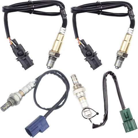 higherbro 4x Air Fuel Ratio Oxygen O2 Sensor 1 & 2 for Nissan Xterra Frontier Pathfinder 2005 2006 4.0L Upstream + Downstream