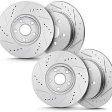 CTCAUTO Brake Rotor Kits Premium Disc fit for 2009-2010 for Pontiac Vibe,2009-2019 for Toyota Corolla,2009-2013 for Toyota Matrix