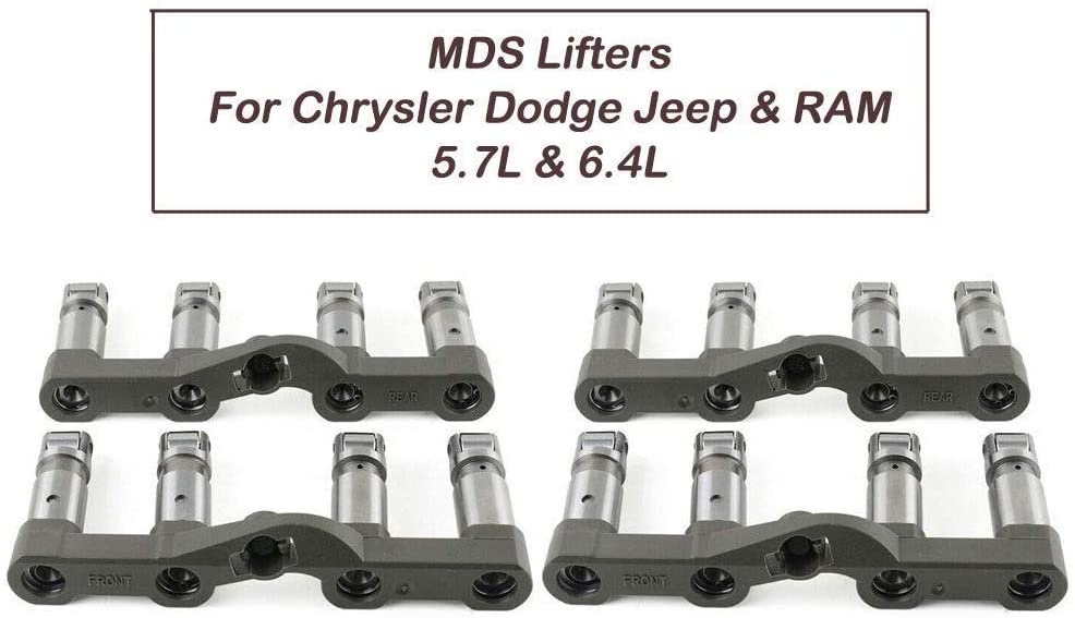 MDS HEMI Lifters Compatible with Chrysler Jeep Dodge Ram 1500 5.7 6.4 Intake and Exhaust 2005-2018, 53021726AD 53021720AB GELUOXI (MDS Lifters)