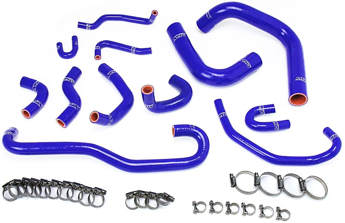 HPS 57-1656-BLUE Blue Silicone Radiator and Heater Hose Kit Coolant