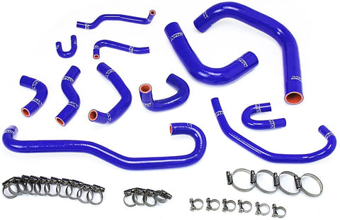 HPS 57-1656-BLUE Blue Silicone Radiator and Heater Hose Kit Coolant