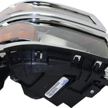 Headlight Assembly Compatible with 2014-2015 Chevrolet Silverado Halogen WT/LT Models Passenger Side