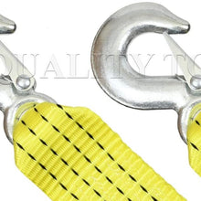 Vector Tools 10,000 LB Heavy Duty Tow Strap with Safety Hooks 2” x 20’ Polyester Superior Strength