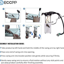 ECCPP Electric Fuel Pump Module Assembly w/Sending Unit Replacement for Saturn Ion Chevrolet Chevy Cobalt Pontiac Pursuit 2003 2004 2005 I4 2.2L E3590M