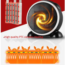 Zyyqt Mini Desktop Heater, Small Home Office Heater, Solar Dormitories Portable Air Conditioner (Color : Black)