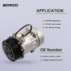 SCITOO AC Compressor CO 4691C Compatible with 1997-2000 for Jeep Cherokee 2.5L