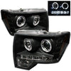 Spyder Auto 5010230 LED Halo Projector Headlights Black/Clear