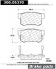 Centric Parts, Inc. 300.05370 Organic Brake Pads