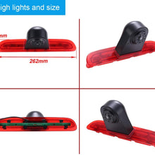 Waterproof Night Vision High Definition Color Rear View Brake Light Third Roof Top Mount Lamp Reverse Backup Camera for Toyota Hiace Commuter Van (Reversing Camera+4.3 '' Rearview Mirror)