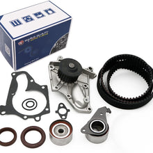 Timing Belt Water Pump Kit with Gasket Tensioner fit 1987-2001 Toyota Camry Solara, for 1986-1999 Toyota RAV4 Celica MR2 2.0L 2.2L 3SFE 5SFE