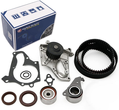 Timing Belt Water Pump Kit with Gasket Tensioner fit 1987-2001 Toyota Camry Solara, for 1986-1999 Toyota RAV4 Celica MR2 2.0L 2.2L 3SFE 5SFE