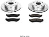 Power Stop K5143 Front Brake Kit with Drilled/Slotted Brake Rotors and Z23 Evolution Ceramic Brake Pads