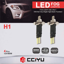 cciyu White 6000k H11 H8 H16 LED Bulbs 24SMD LED Bulbs Replacement for Fog Light,4Pack
