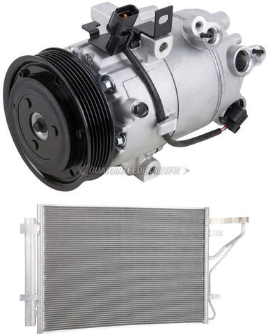 For Kia Forte 2014 2015 OEM AC Compressor w/A/C Condenser & Drier - BuyAutoParts 61-86760RU New