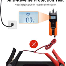 6V/12V 4A Battery Charger Smart Fully Automatic Charger Maintainer Portable Trickle Battery Charger With Winter Mode And Advanced Diagnostic Testing Functions