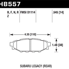 Hawk Performance HB557Z.545 Performance Ceramic Brake Pad