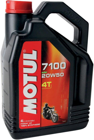 Motul 7100 4T Synthetic Ester Motor Oil - 20W50 - 4L. 836441 / 101380