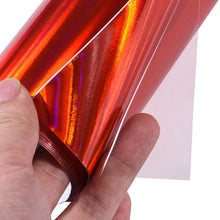 ATMOMO Holographic Laser Red Adhesive Vinyl Sheets DIY Car Wrap Sticker Decal 59.8'' x 29.5''