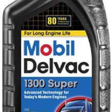 Mobil (120429-6PK) Delvac 1300 Super 15W-40 Motor Oil - 1 Quart, (Pack of 6)