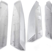 4pcs Car Roof Rack Rail End Cover Shell fit for Toyota Highlander XU40 2008 2009 2010 2011 2012 2013 Silver Car Accessories Apply to Auto Cars
