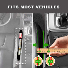 Car Gap Filler 2 Pack - Car Organizer Between Seats & Steady Car Seat Gap Filler for Car Seat Gap Organizer Front seat Leather Interior - Car Organizer Front Seat Black Car Side Pocket with 4 Spacer