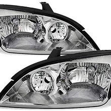 For 2005-2007 Ford Focus Left Driver + Right Passenger Replacement Head Lights Head Lamps Assembly Pair