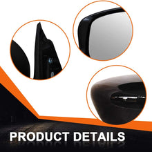 ROADFAR Black Right Side View Mirror Manual Folding Power Adjustment Fit Compatible with 2017 2018 2019 Rogue 2018 X-Trail