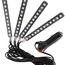 Suuonee Car RGB LED Strip Light, 12V, 4x12 SMD, for Car Interior, RGB, Blue, default
