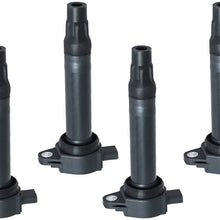 DEAL Set of 4 New Ignition Coils on Plug Pack Compatible With 200 Sebring Avenger Journey Caliber Patriot Compass 2.4L 1.8L 2.0L DOHC