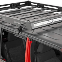 Rough Country LED Roof Rack System (fits) 2018-2020 Jeep Wrangler JL | 50" Light Bar | (2) Cubes | Steel | 10622