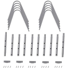 70"L Single Sided Bicycle Parking Rack, Adjustable, 5-Bike Capacity
