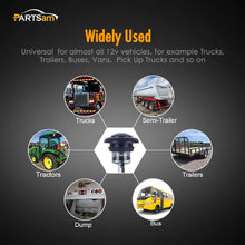 2) 3/4" Smoke/Red LED Clearance Marker Bullet Light/Rubber Grommet Single LED For Truck Trailer Boat Car Pickups