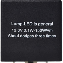 DKMOTORK 0051 3-Pin CF13 JL-02 Adjustable Electronic Flasher Relay for LED Turn Signal Light Bulbs 1PCS (CF 13 Adjustable)