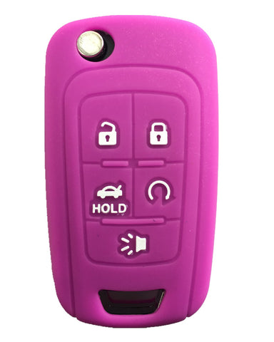 Rpkey Silicone Keyless Entry Remote Control Key Fob Cover Case protector For Chevrolet Camaro Cruze Limited Equinox Impala Limited Malibu Malibu Limited Sonic（Violet） OHT01060512 13504199 13500221