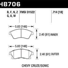 Hawk Performance HB706F.714 HPS Disc Brake Pad