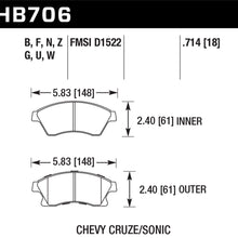 Hawk Performance HB706F.714 HPS Disc Brake Pad