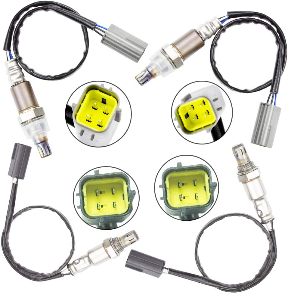 4x Oxygen O2 sensor 1 & 2 for 2009-2010 Nissan Murano 3.5L Upstream + Downstream