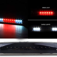 High Mount Dual Row LED 3rd Brake/Cargo Light Fit for 1994-2001 Dodge Ram (Black Housing Smoke Lens)