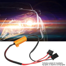 Qiilu 2Pcs Car LED Decoders for H7 Headlight Anti Hyper Flash No Error Load Resistor Wiring