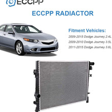 ECCPP Radiator CU13084 Replacement fit for 2009-2015 Dodge Journey 2.4L 3.5L 3.6L CU13084