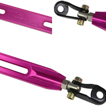 DNA Motoring STB-HA98-RL-PP Aluminum Lower Strut Bar