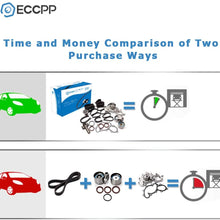 Timing Belt Water Pump Kit, ECCPP for 1995-2004 Toyota Tacoma Tundra 4Runner T100 3.4L V6 DOHC 24 Valve Engine 5VZFE