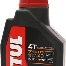 Motul 104091-CS 7100 Synthetic Oil, 4 Pack (10W-40 Lite), 33.81 Fluid_Ounces
