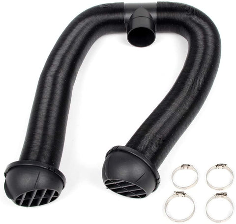 ROADFAR Parking Heater Accssories - 60mm Car Air Heater Ducting Pipe Warm Air Vent Outlet w/Hose Clips