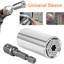 4PC Universal Socket Tool Set, 7mm- 19mm Magic Socket, Reversible Bushing Ratchet Wrench, Sockets Adapter, Drill Bit Extension, Gifts For Motorcycle Enthusiasts Handyman, Father/Dad, Husband Boyfriend